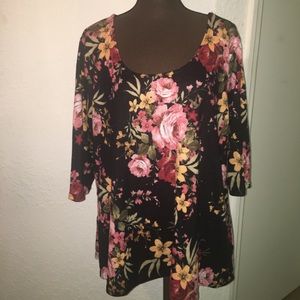 1x Quarter Sleeve Floral Shirt